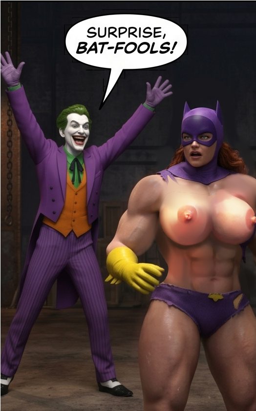 Batman '66 Part 1- Mobile Version, page 51 — AI female muscle growth comic