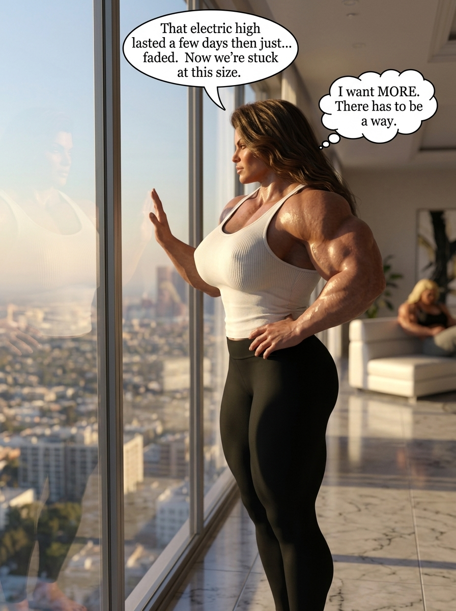 Bay Watched Part 4, page 2 — AI female muscle growth comic