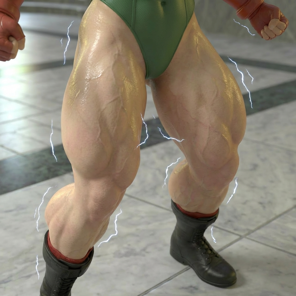 Cammy's Secret Part 1, page 9 — AI female muscle growth comic
