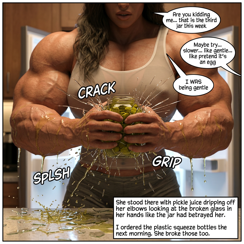 Cheer Squad Part 2, page 9 — AI female muscle growth comic