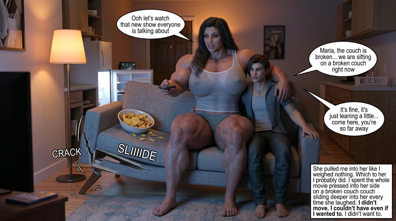 Cheer Squad Part 2, page 10 — AI female muscle growth comic