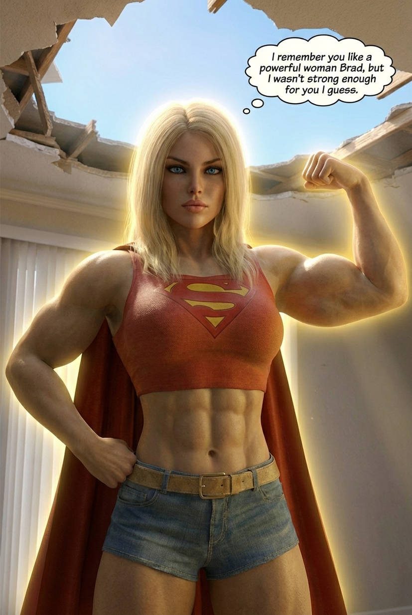 Jacked Jill Part 1, page 16 — AI female muscle growth comic