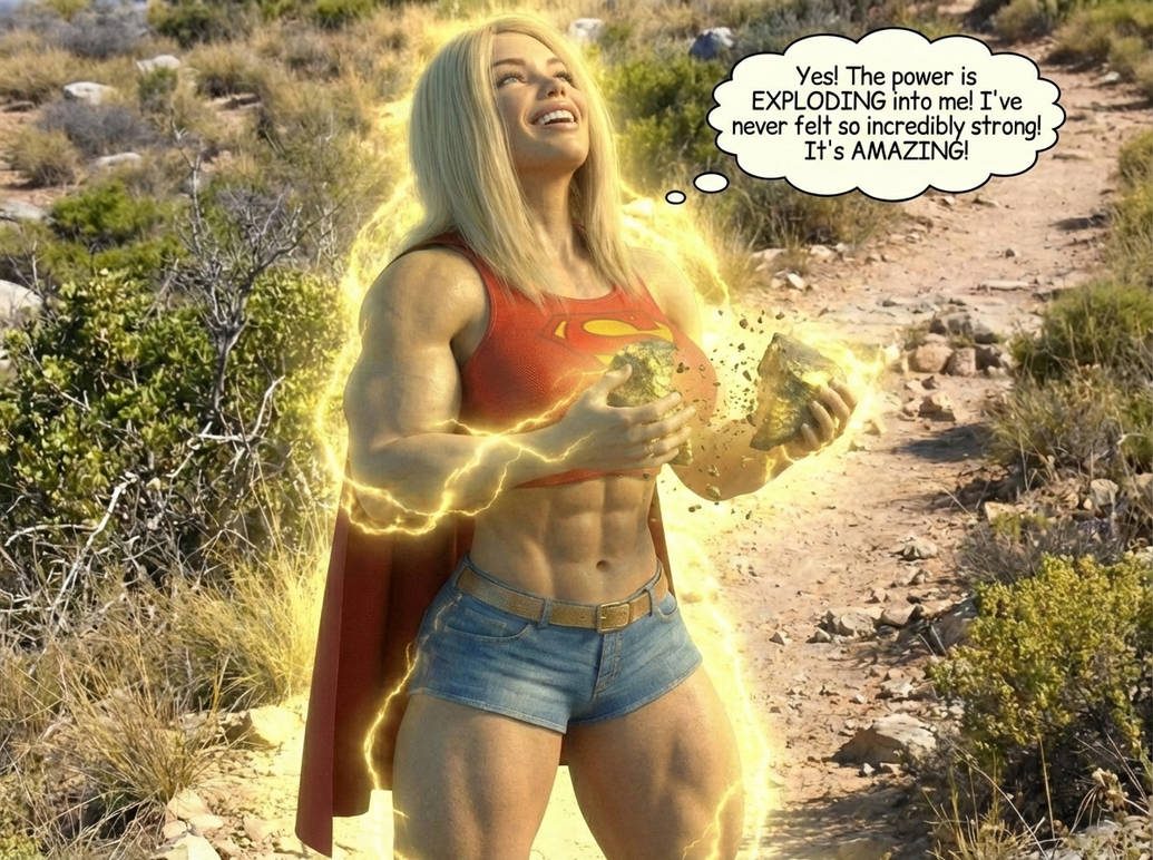 Jacked Jill Part 1, page 24 — AI female muscle growth comic