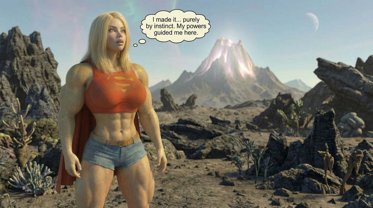 Jacked Jill Part 2, page 5 — AI female muscle growth comic
