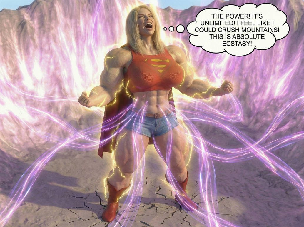 Jacked Jill Part 2, page 12 — AI female muscle growth comic