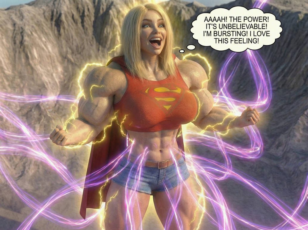 Jacked Jill Part 2, page 13 — AI female muscle growth comic