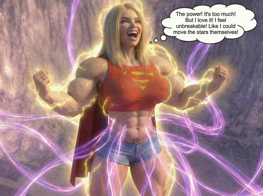 Jacked Jill Part 2, page 14 — AI female muscle growth comic