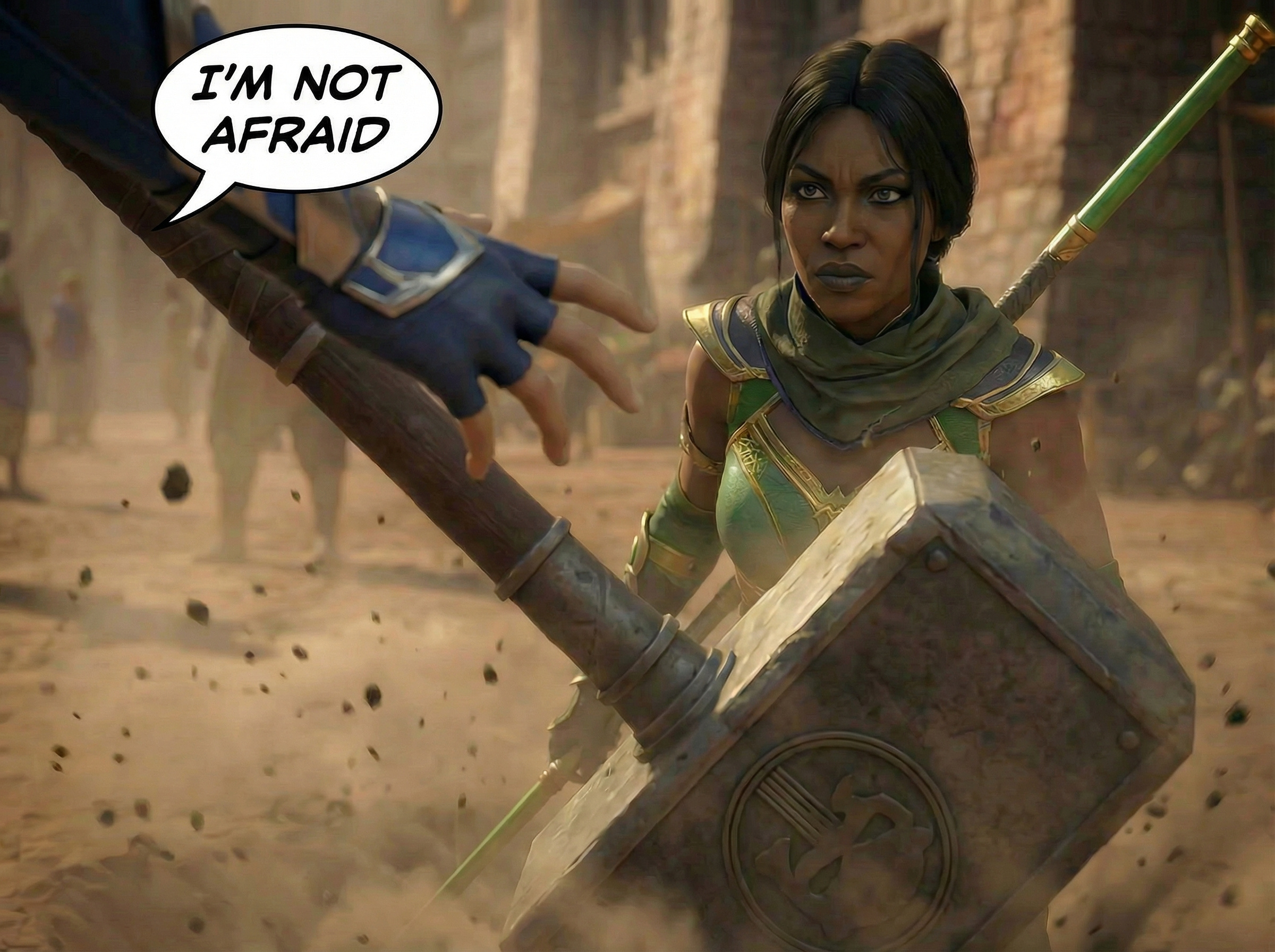 Kitana Khan Part 1, page 10 — AI female muscle growth comic