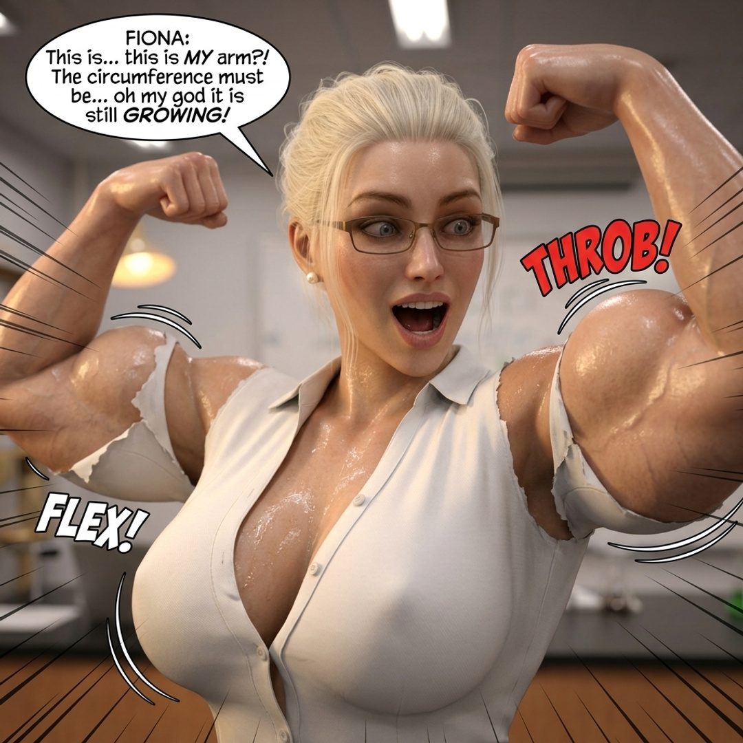 Lab Rats Part 1, page 13 — AI muscle growth comic