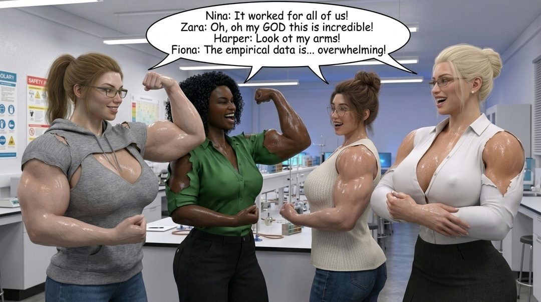 Lab Rats Part 1, page 15 — AI muscle growth comic