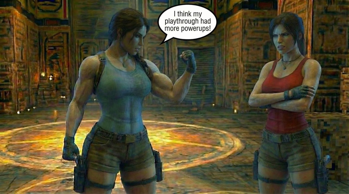 Lara Breaks the 4th Wall Part 2, page 18 — AI female muscle growth comic