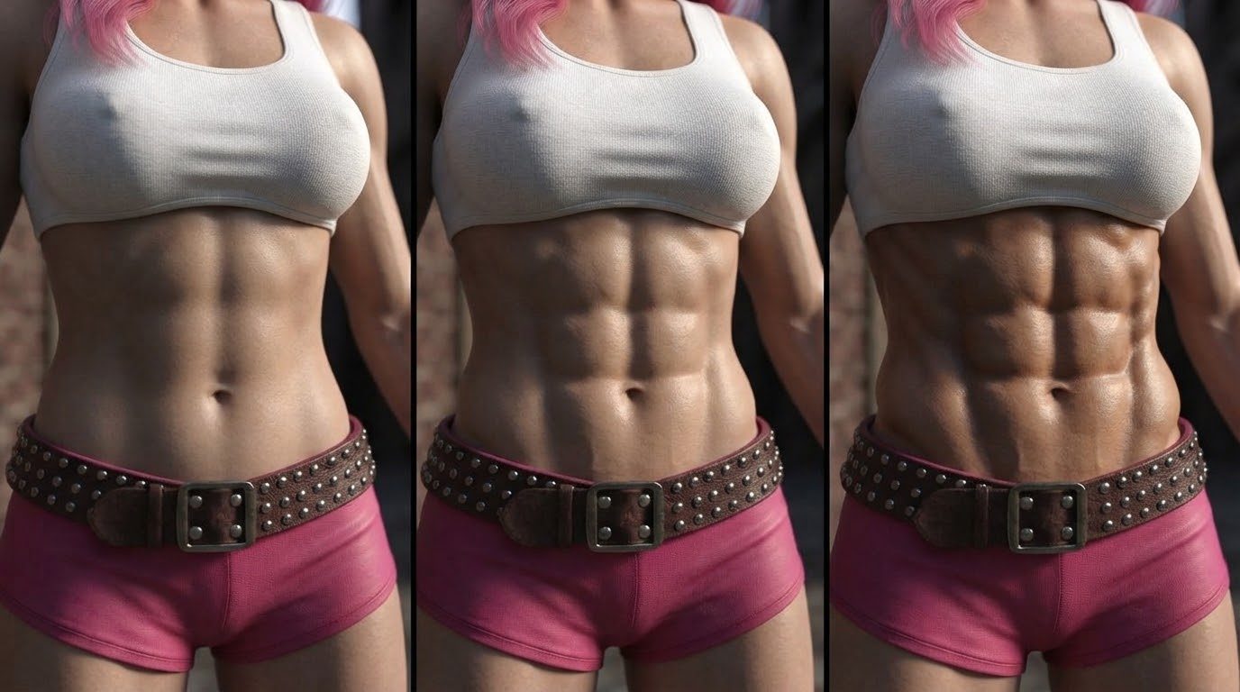 MAD GEAR The Pills, page 4 — AI female muscle growth comic