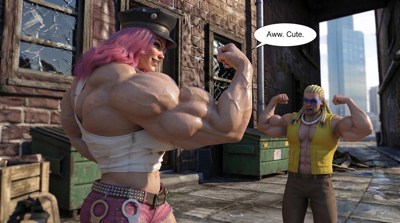 MAD GEAR The Pills, page 11 — AI female muscle growth comic