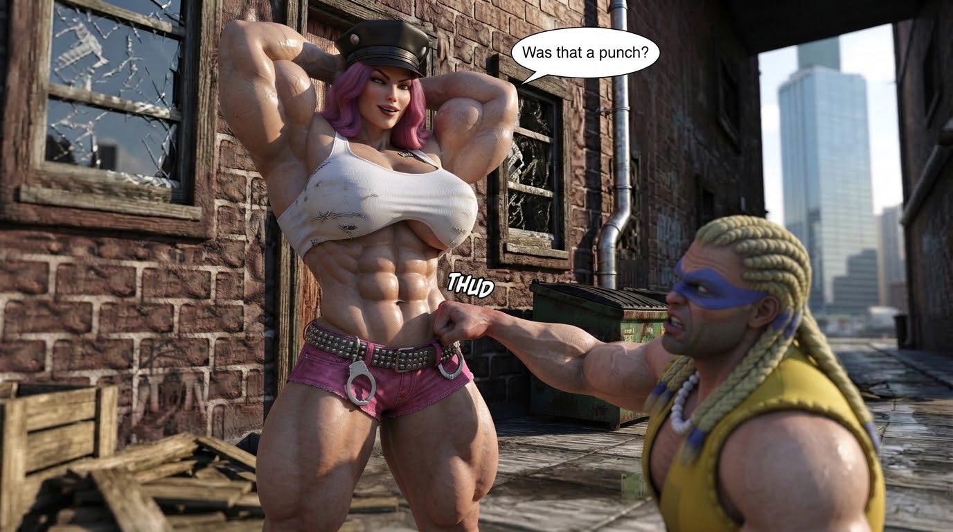 MAD GEAR The Pills, page 12 — AI female muscle growth comic