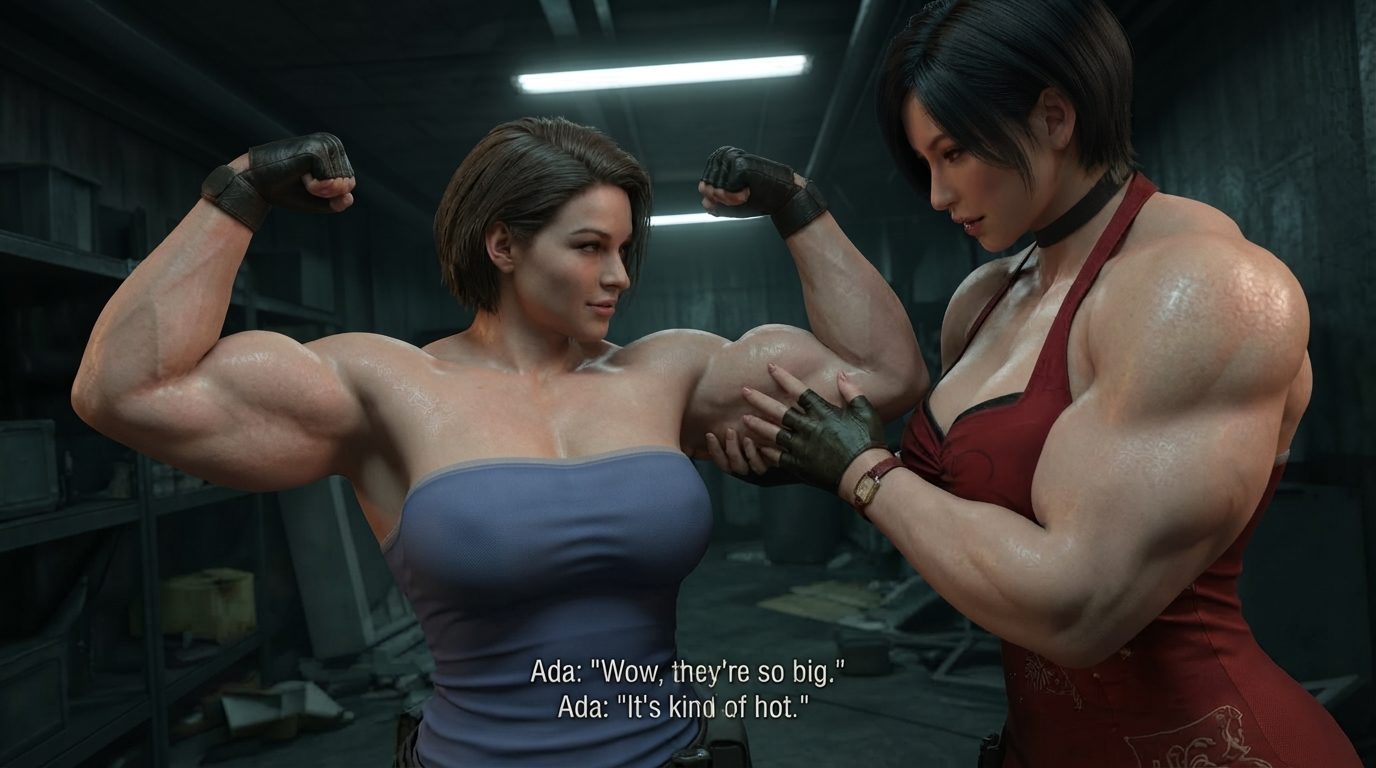 Muscle Herb Part 1, página 31 — cómic de crecimiento muscular femenino con IA