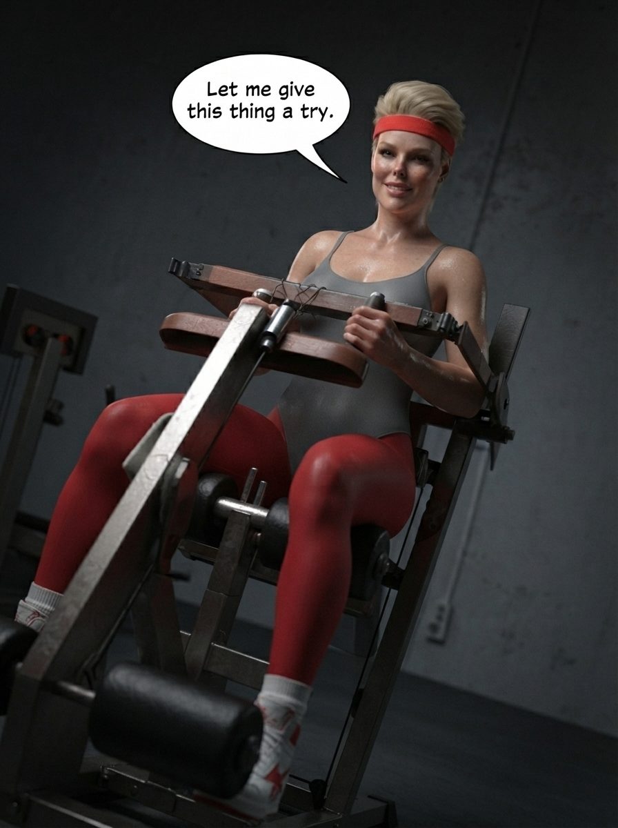 Rawcky 4, CCCP Part 1, page 11 — AI female muscle growth comic