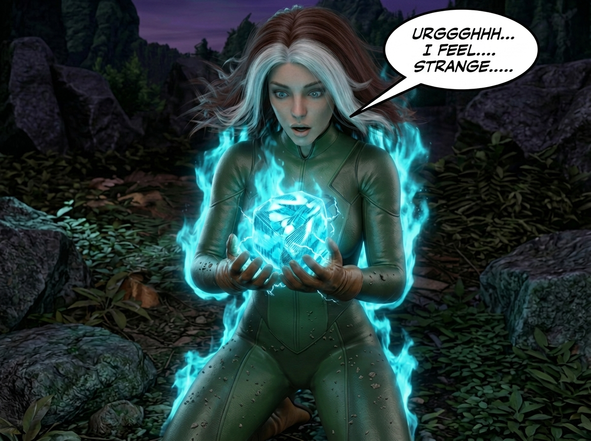 Rogue's Ascension Part 1, page 5 — AI female muscle growth comic