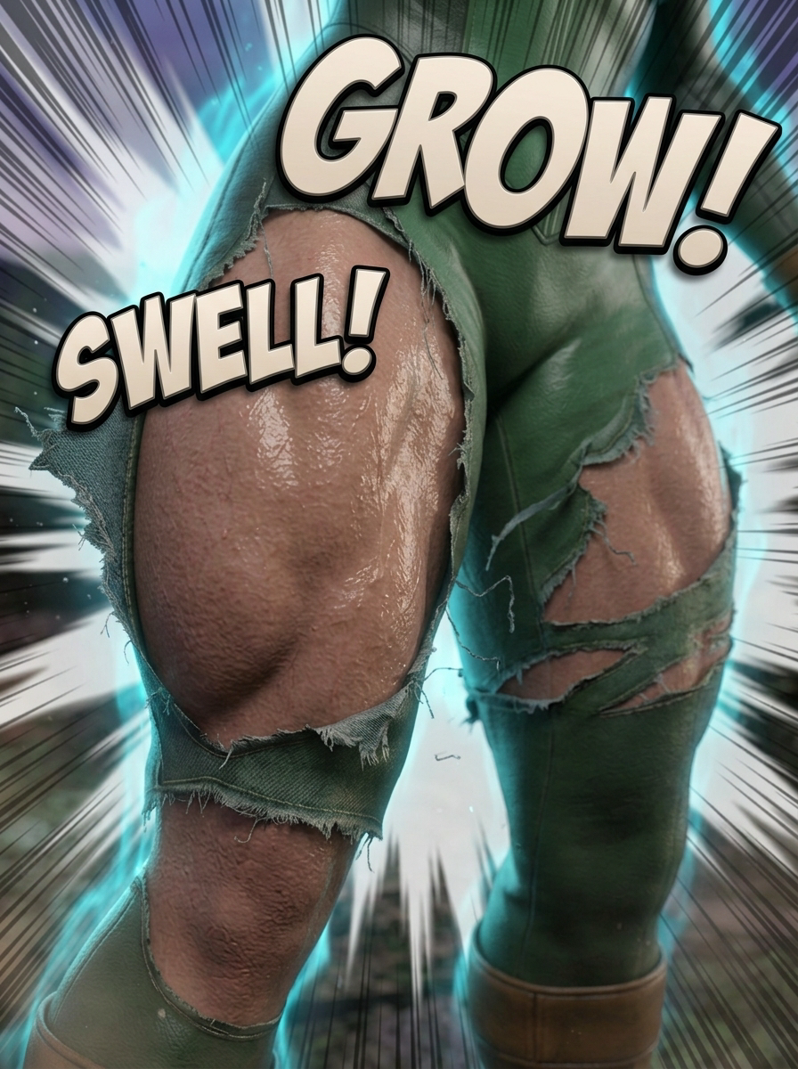 Rogue's Ascension Part 1, page 13 — AI female muscle growth comic