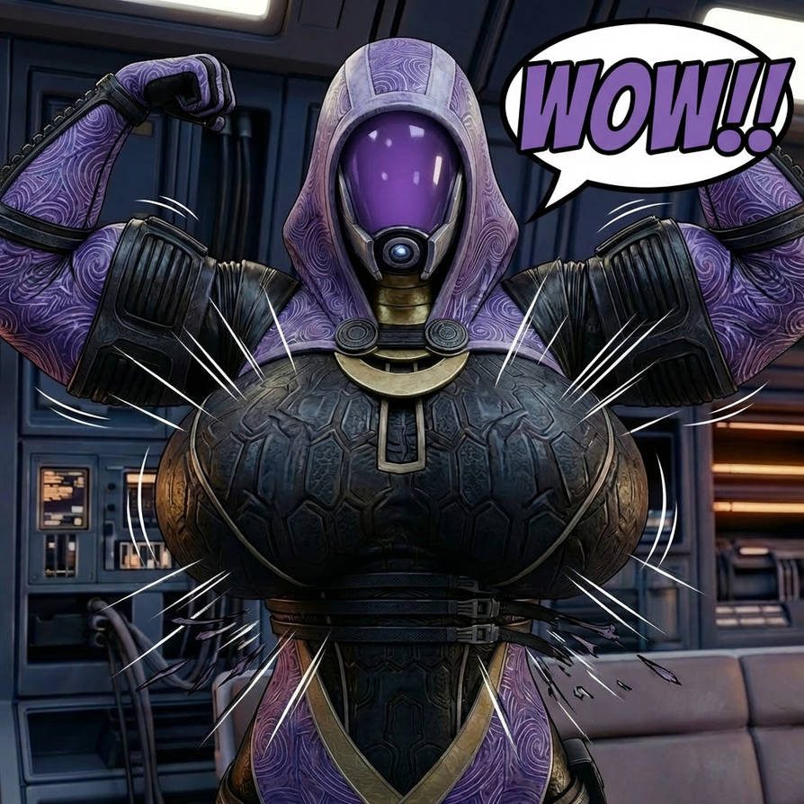 Tali - Mass Effect Part 1, page 5 — AI female muscle growth comic