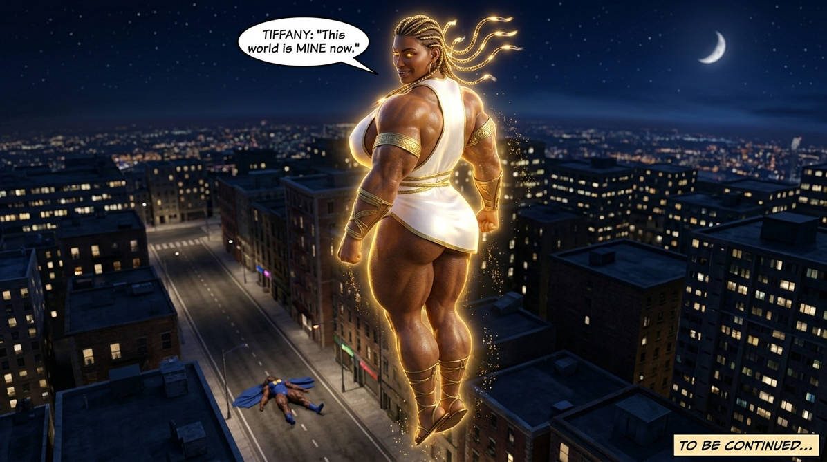 The B.A.D. Idea Part 3, page 14 — AI female muscle growth comic