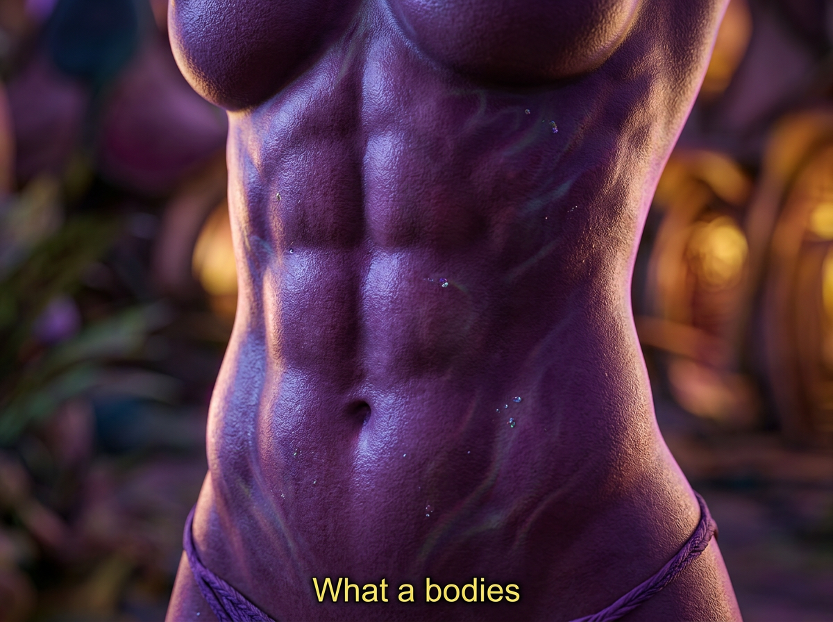 The Goddess of Aethel Part 1, page 2 — AI female muscle growth comic
