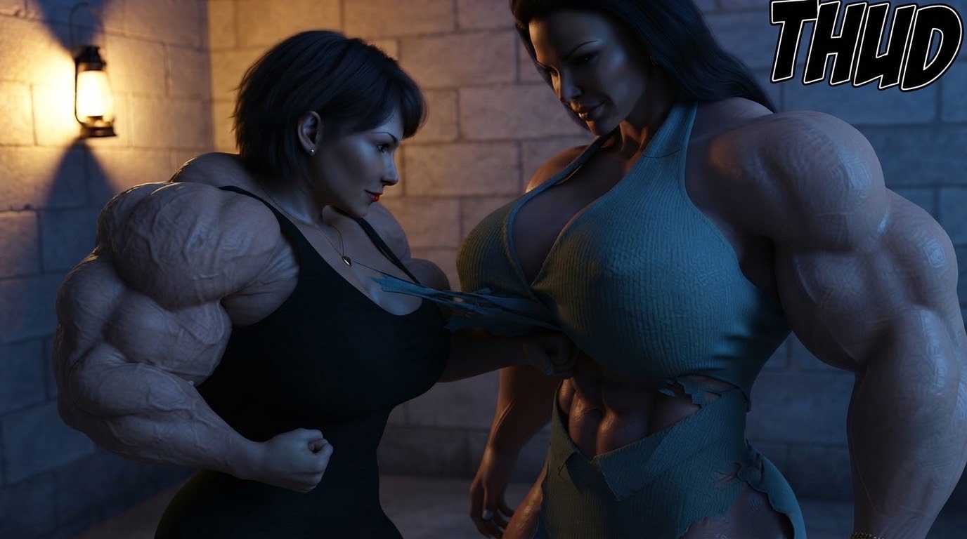 True Size Part 1, page 113 — AI female muscle growth comic