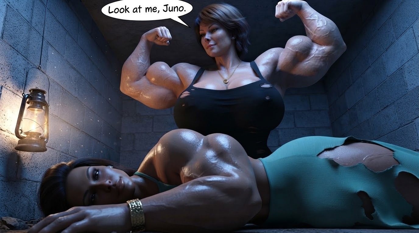 True Size Part 1, page 133 — AI female muscle growth comic