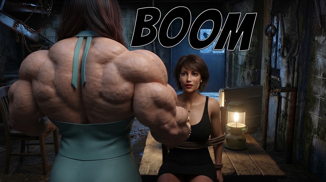 True Size Part 1, page 27 — AI female muscle growth comic