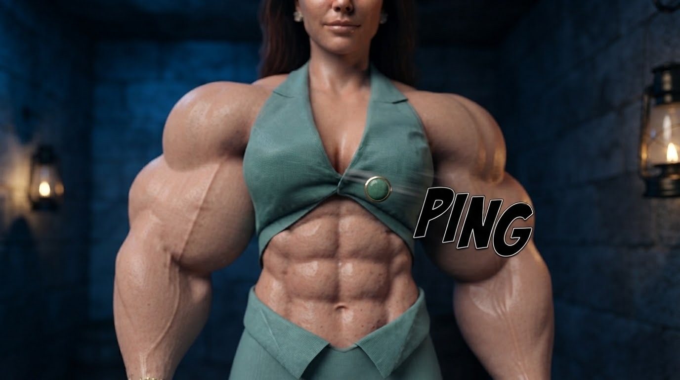 True Size Part 1, page 32 — AI female muscle growth comic