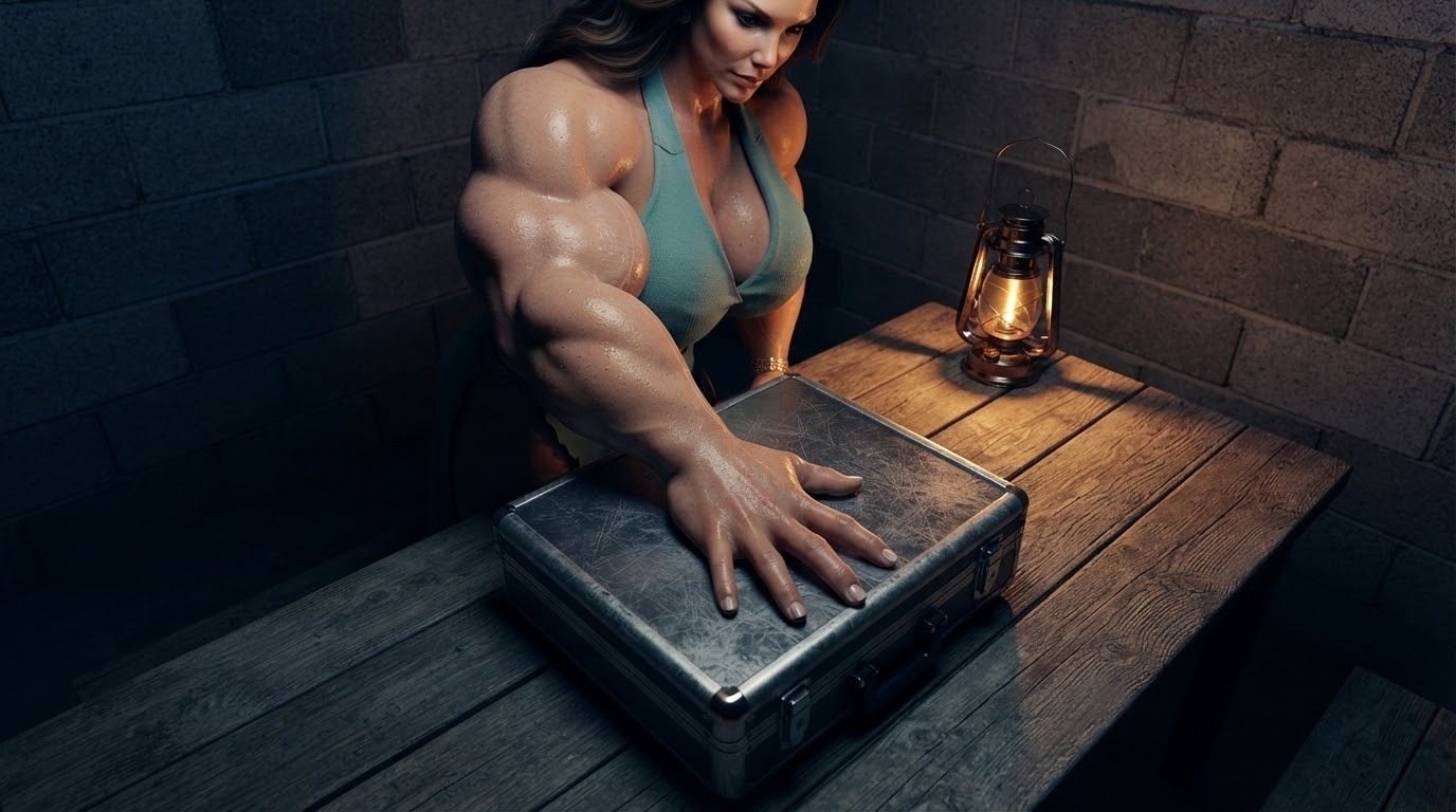 True Size Part 1, page 46 — AI female muscle growth comic