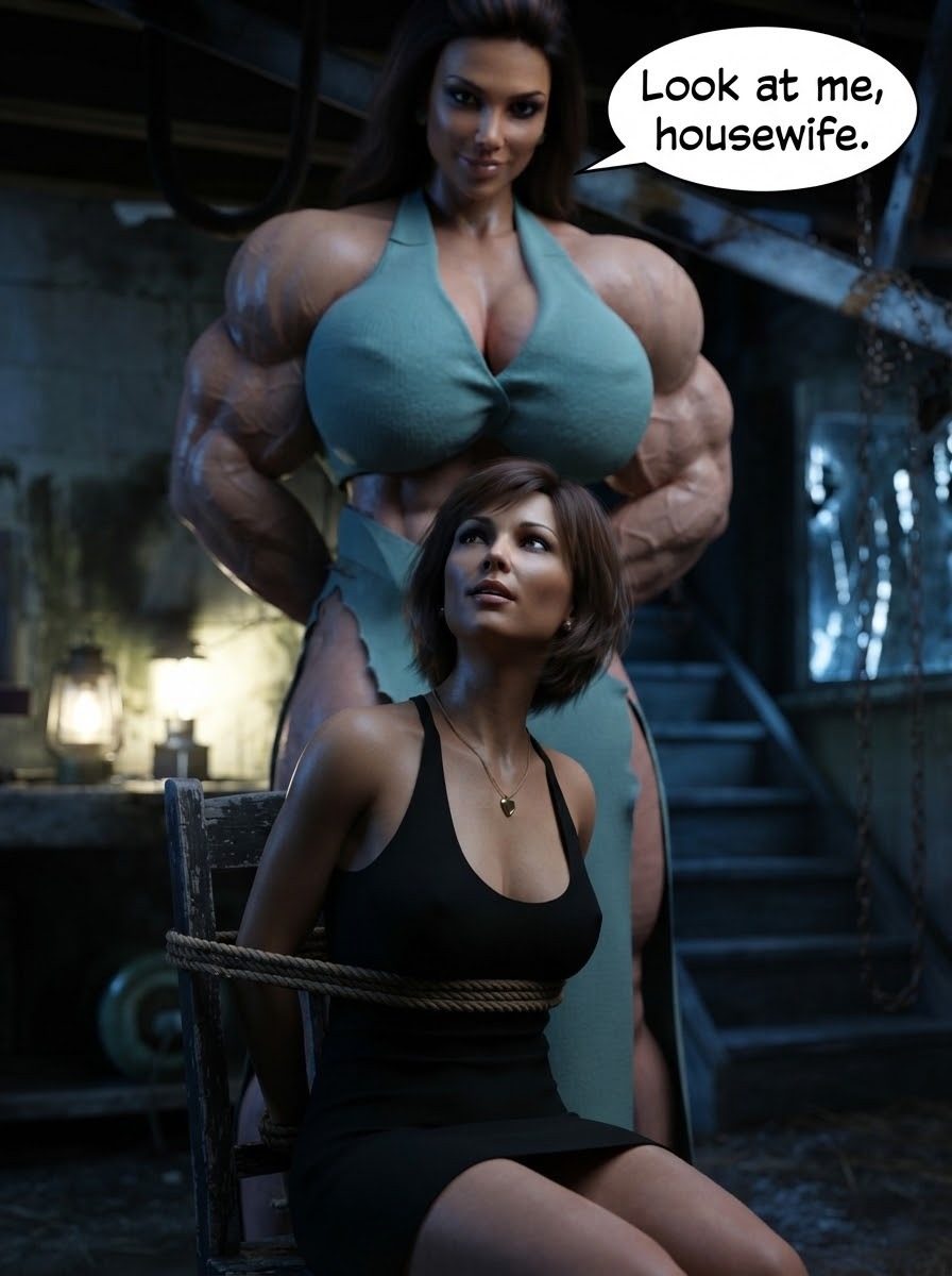 True Size Part 1, page 47 — AI female muscle growth comic