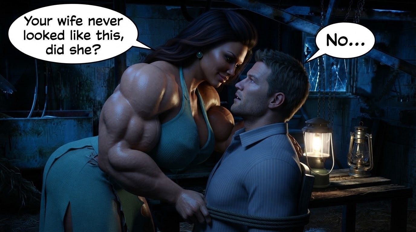 True Size Part 1, page 52 — AI female muscle growth comic