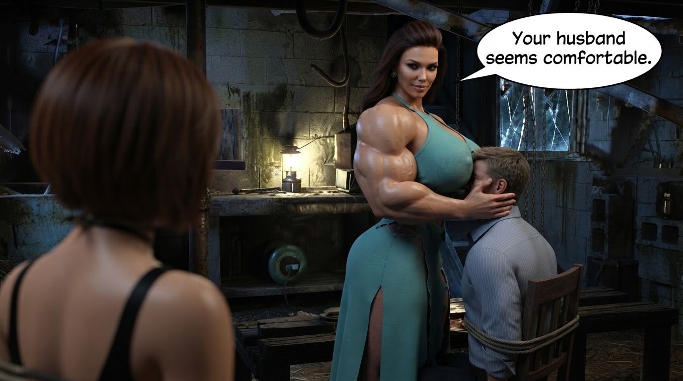 True Size Part 1, page 56 — AI female muscle growth comic