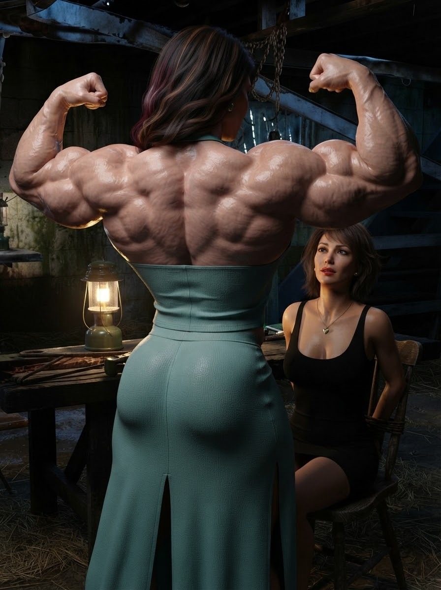 True Size Part 1, page 66 — AI female muscle growth comic