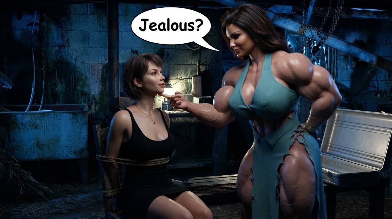 True Size Part 1, page 68 — AI female muscle growth comic