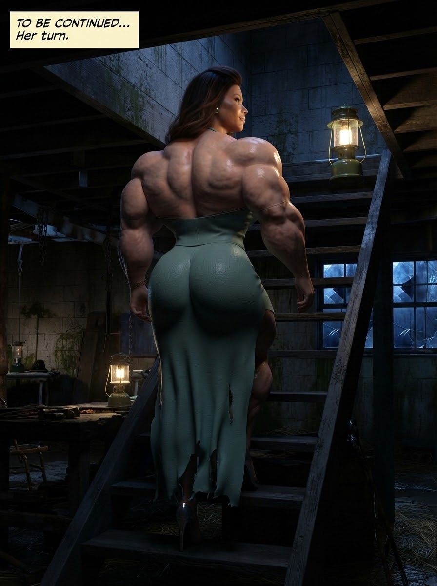 True Size Part 1, page 72 — AI female muscle growth comic