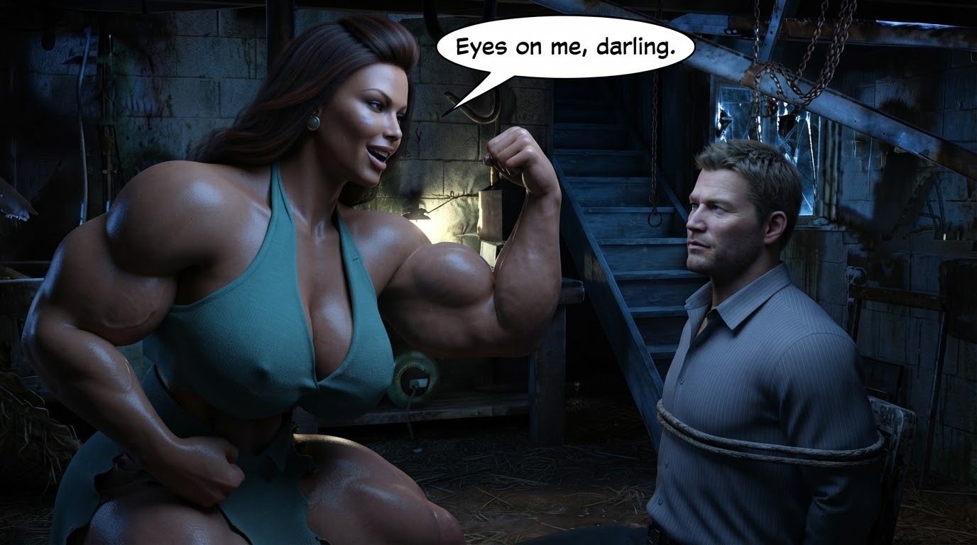 True Size Part 1, page 90 — AI female muscle growth comic