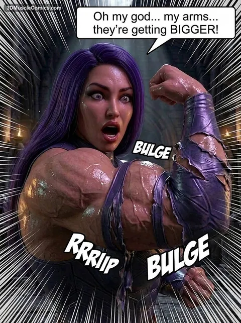 Psylocke — AI muscle art
