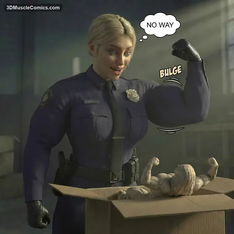 Officer Ramirez (Super Cop) — AI muscle art