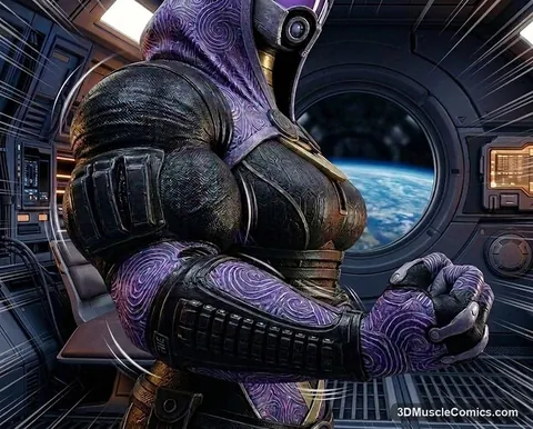 Tali'Zorah — AI muscle art