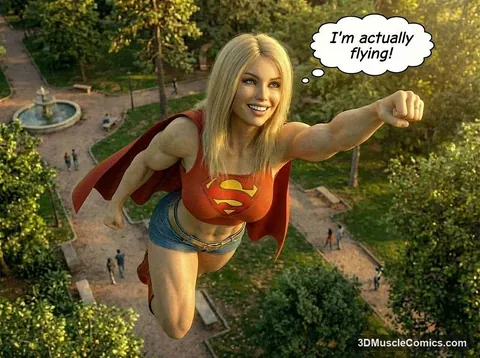 Supergirl — AI muscle art